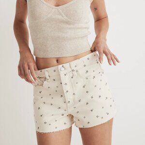 Madewell The Dadjean Short in Daisy Drizzle Size 12 Large